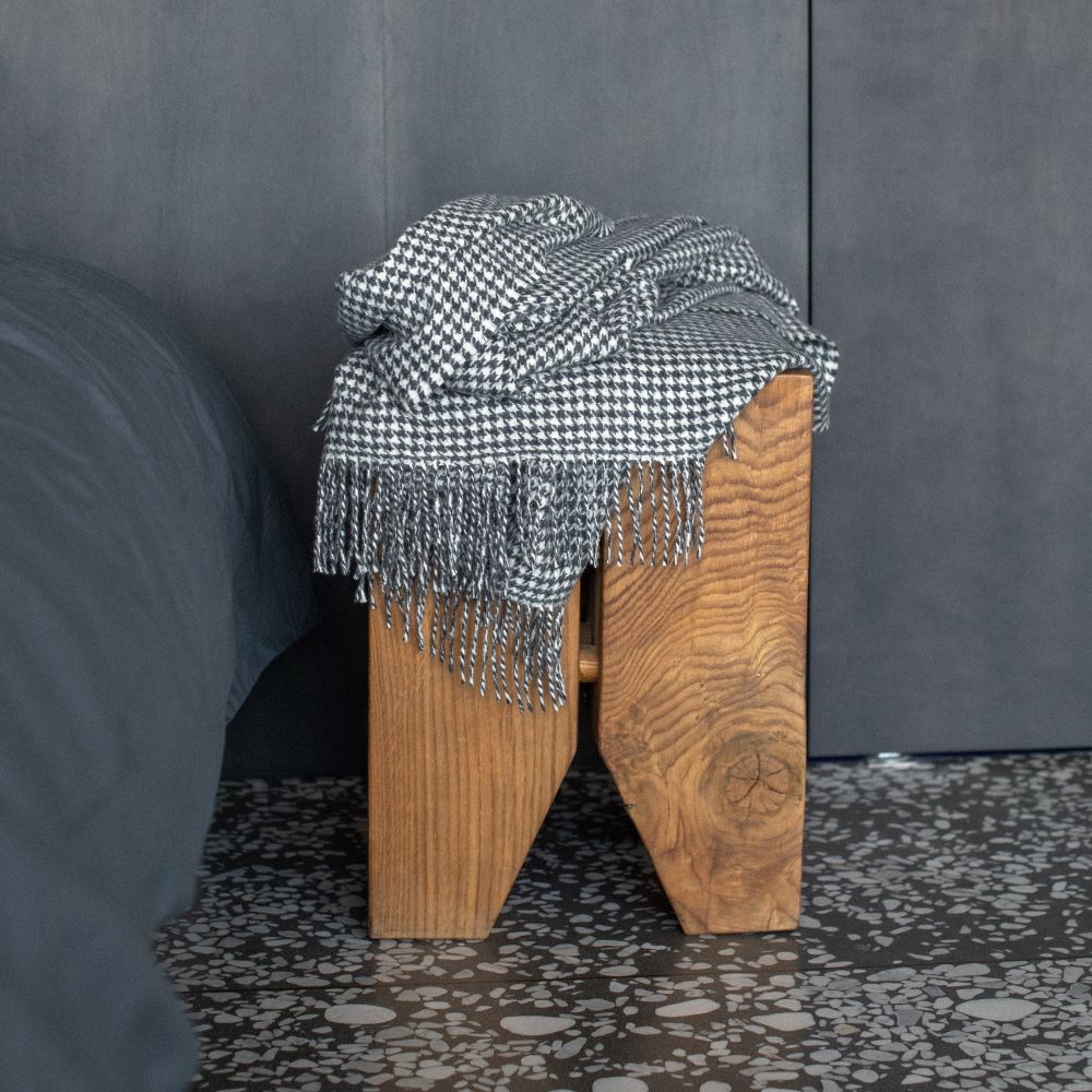 Baby Alpaka Wolldecke Dark Grey SW10077.3